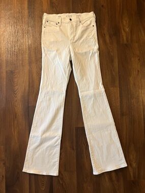 J.Crew Bootcut Jean 2003 Super Stretch Denim White 27T CH692